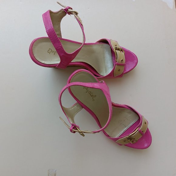 HOT PINK QUPID women's heels US 8.5 - Picture 3 of 6